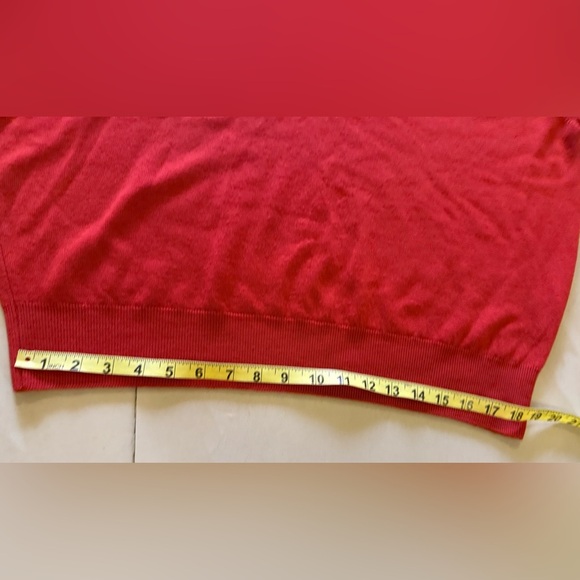 Vintage Byford V Neck Sweater Men XL Red Pullover Casual Jumper Travel Real Wool - Picture 16 of 16